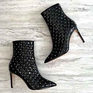 VALENTINO GARAVANI Rockstud Patent Leather Booties
